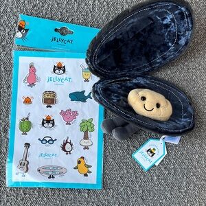 BNWT Jellycat Michelle Mussel with stickers